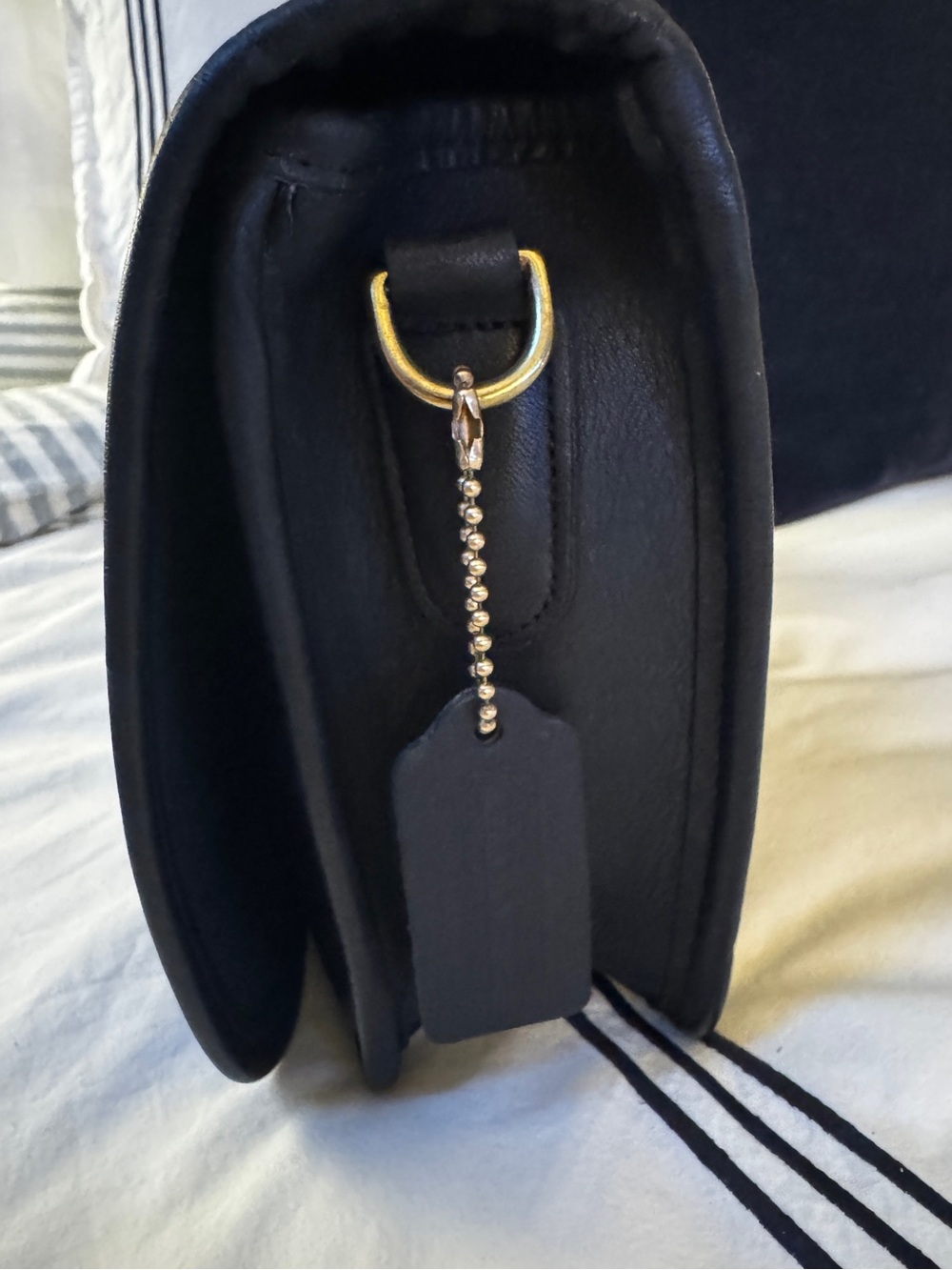 Vintage Coach Convertible Clutch in NAVY BLUE - # 9635 - Picture 3 of 12